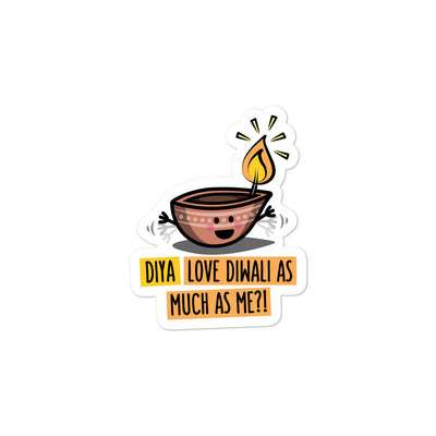 Diya Love Diwali Sticker by The Cute Pista