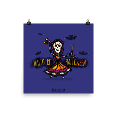Hallo Re Halloween Art Print by The Cute Pista