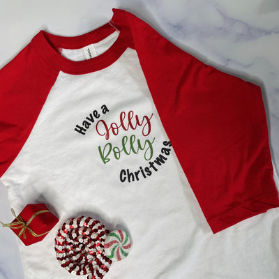 Have a bolly jolly christmas 3/4 sleeve desi holiday shirt