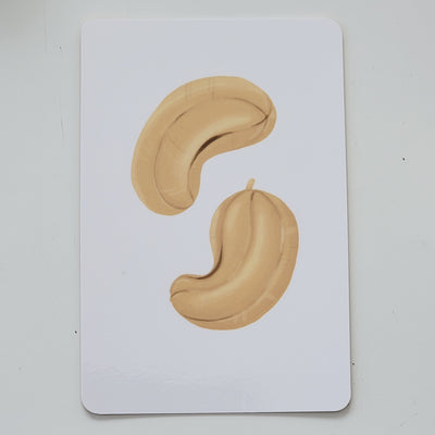 Gujarati-English Fruits and Nuts Flash Cards