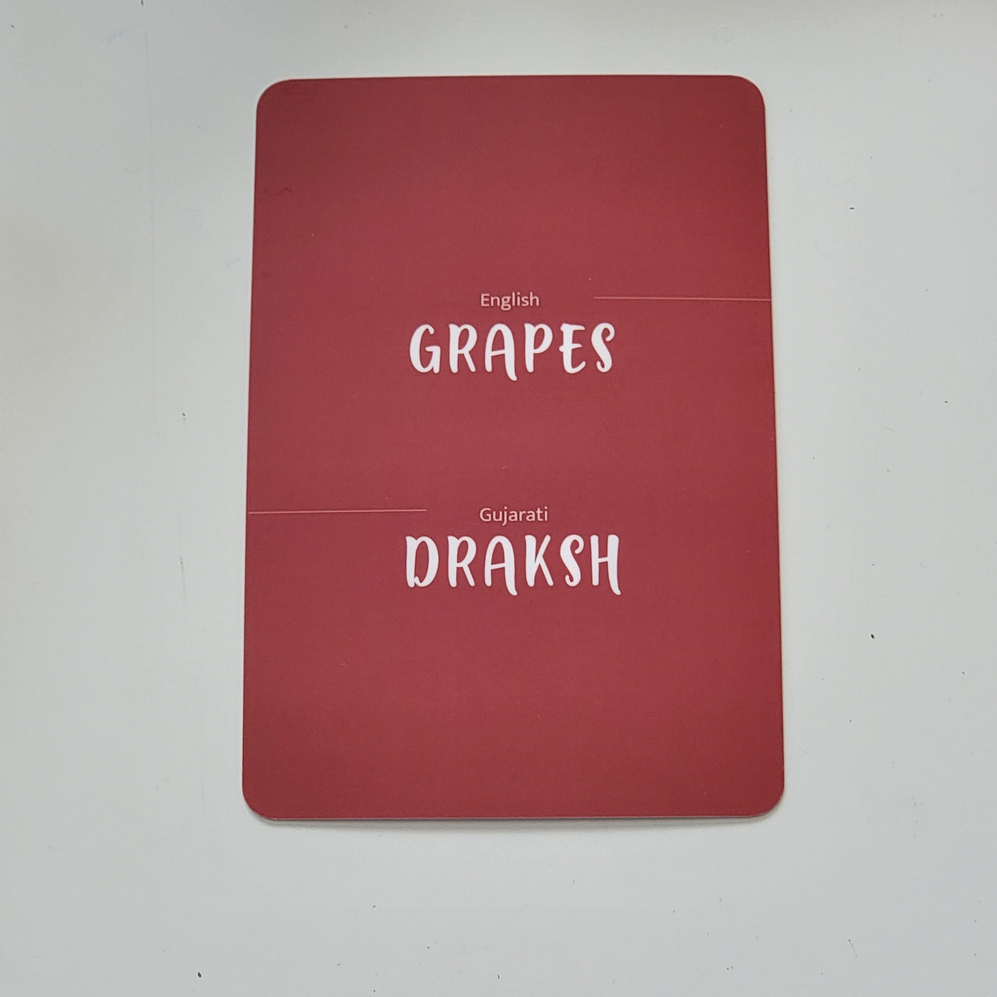 Gujarati-English Fruits and Nuts Flash Cards