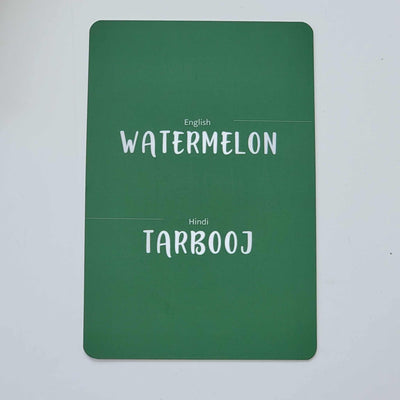 Hindi-English Fruits & Nuts Flash Cards: Best Language Learning Tools