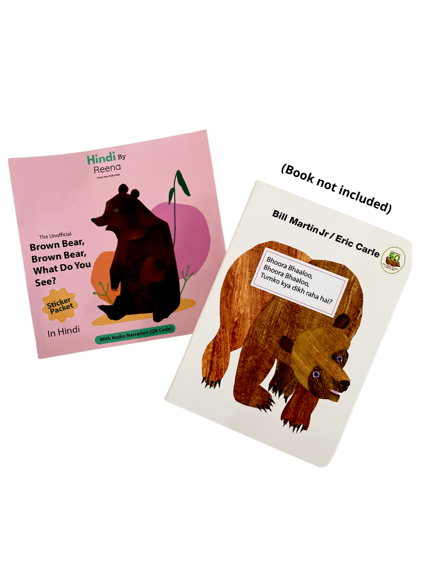The Unofficial "Brown Bear, Brown Bear" Hindi Sticker Packet (With AUDIO)