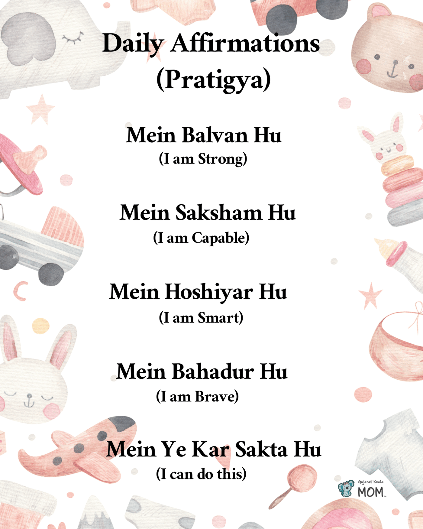 Hindi Bundle with Affirmations