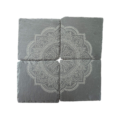 Mandala Slate Coasters
