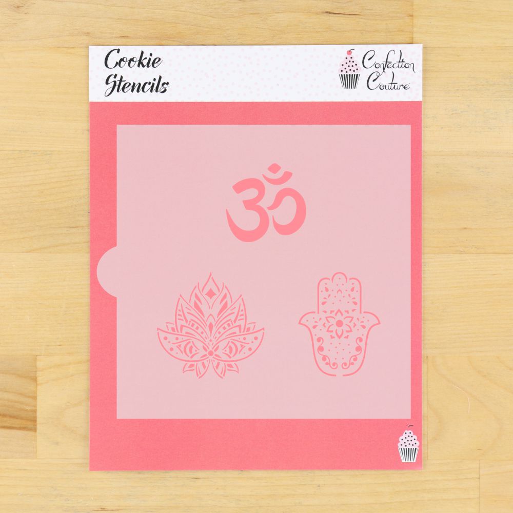 Hindu Symbols Cookie Stencil