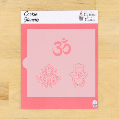 Hindu Symbols Cookie Stencil