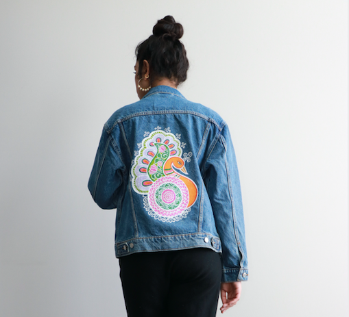 Peacock Denim Jacket