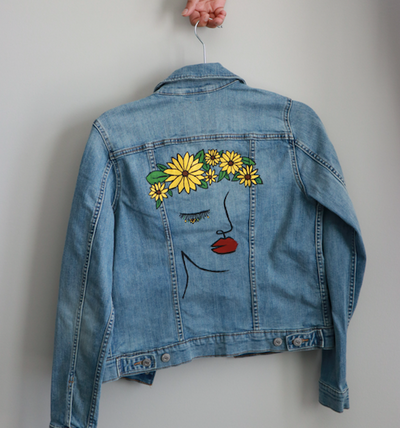 Sunflowers Denim Jacket