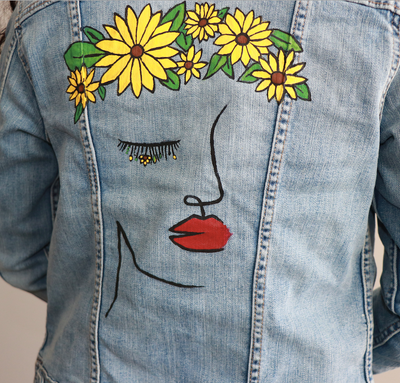 Sunflowers Denim Jacket