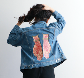 Mendhi Hands Denim Jacket