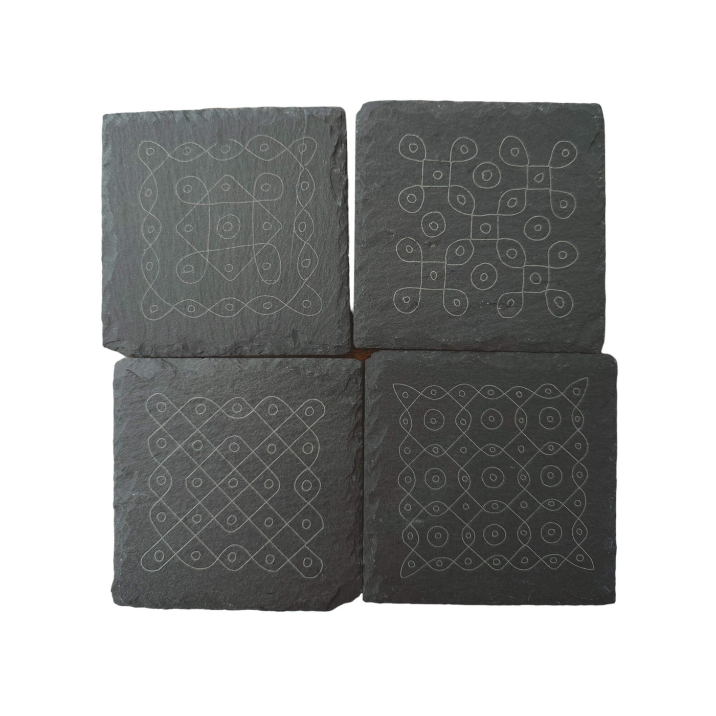 Kolam Slate Coasters