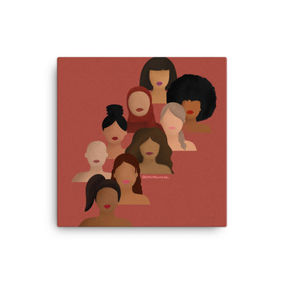 Diverse Women Empowerment Canvas