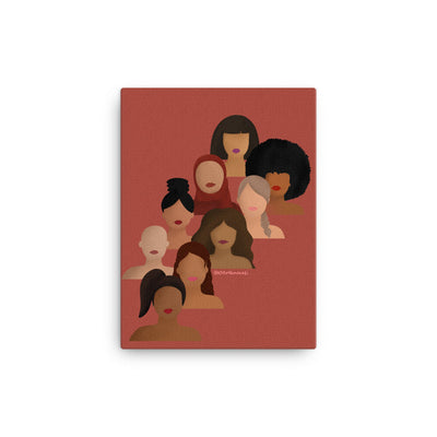 Diverse Women Empowerment Canvas