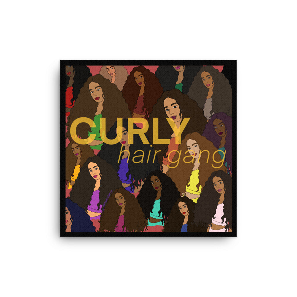 Curly Hair Gang Canvas