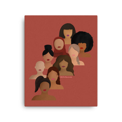 Diverse Women Empowerment Canvas
