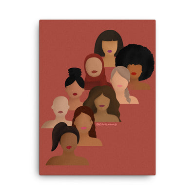 Diverse Women Empowerment Canvas