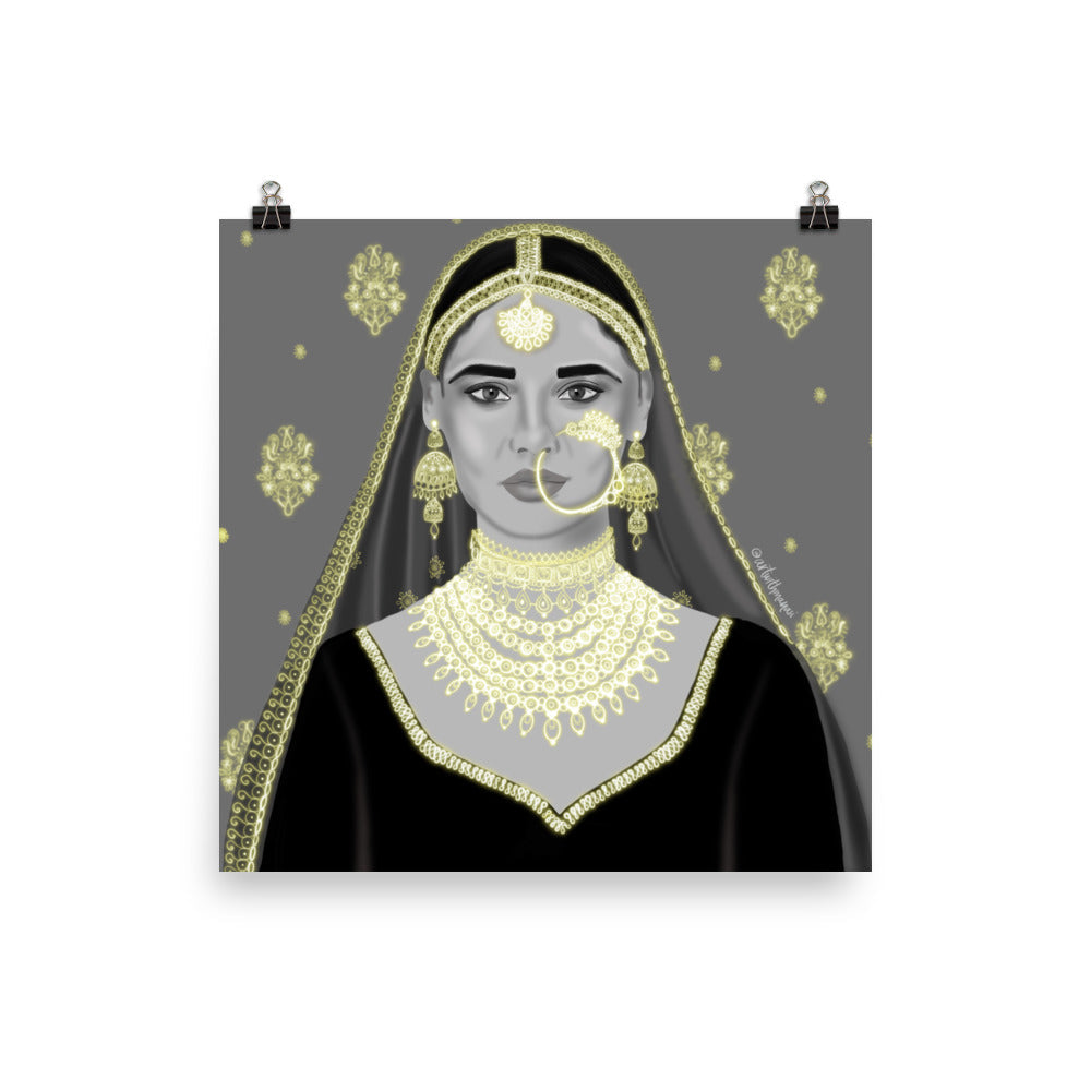 Gold Jewelry Rani Print