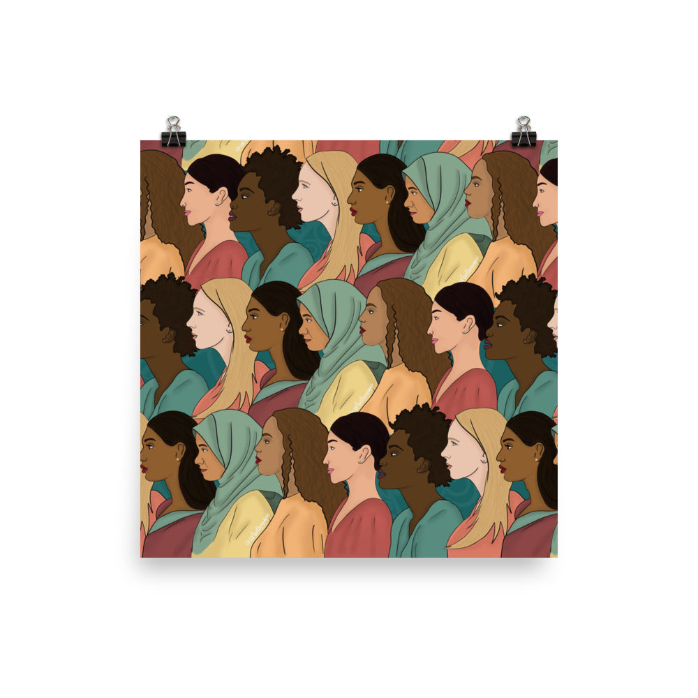 Side View Women Empowerment Print