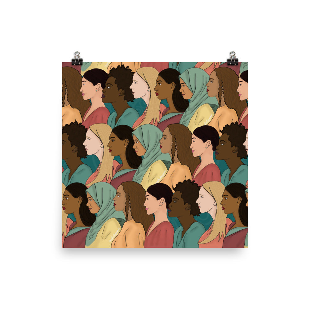 Side View Women Empowerment Print