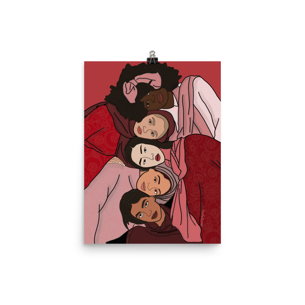 Women Empowerment Print: Reds