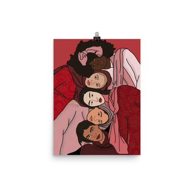 Women Empowerment Print: Reds