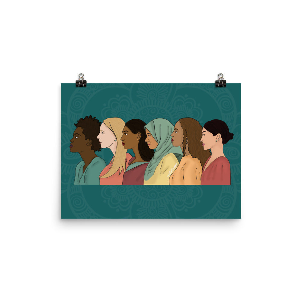 Side View Women Individual Empowerment Print