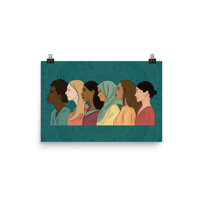 Side View Women Individual Empowerment Print