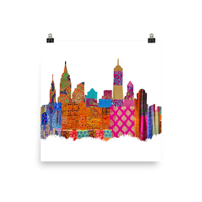 NYC Desi Fabric Print