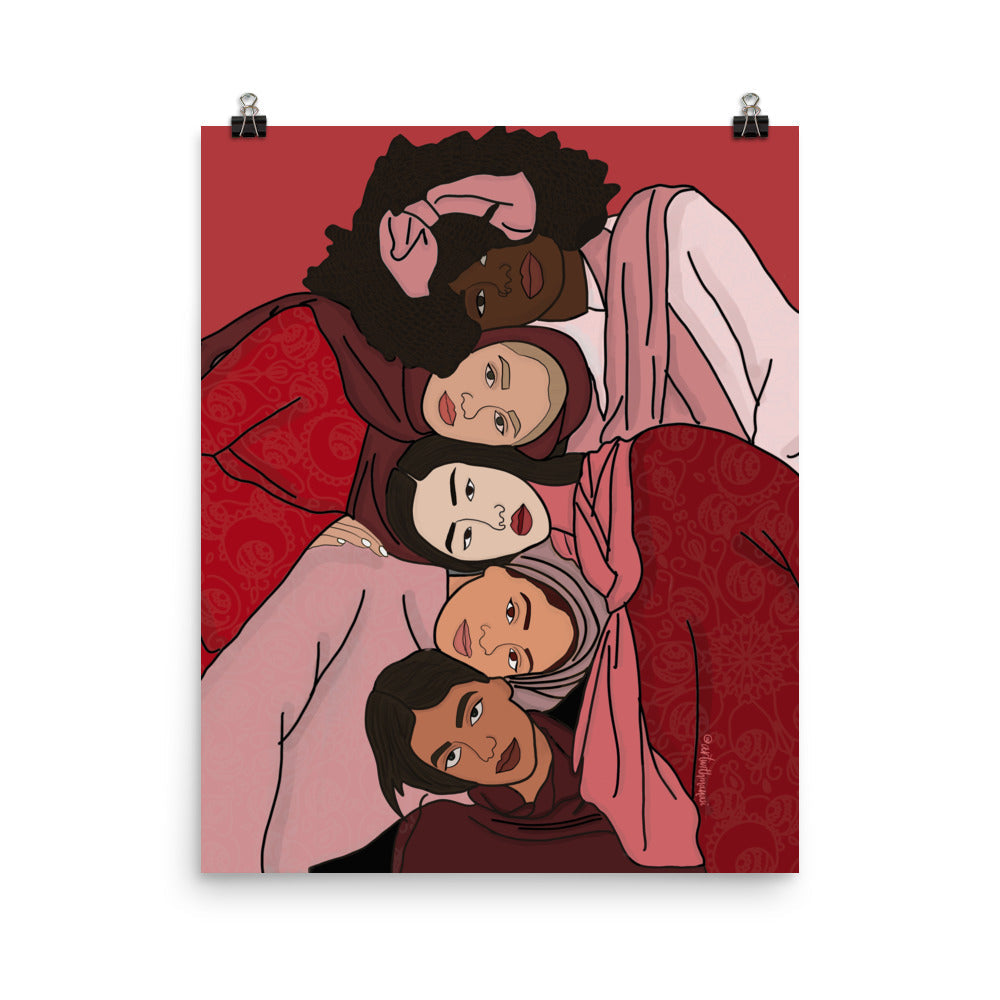 Women Empowerment Print: Reds