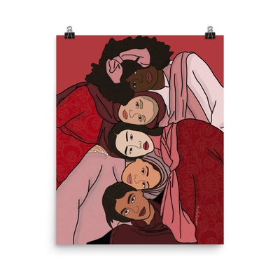 Women Empowerment Print: Reds