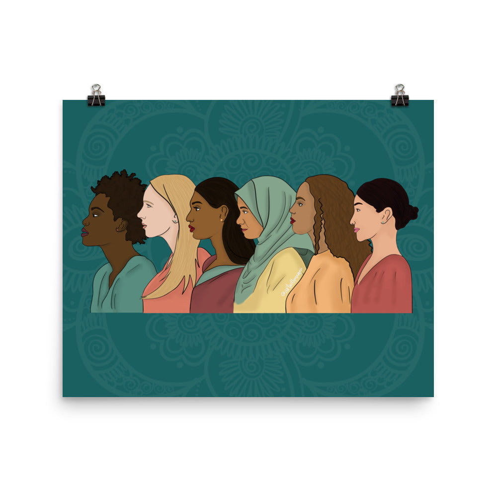 Side View Women Individual Empowerment Print
