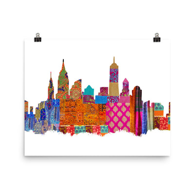 NYC Desi Fabric Print