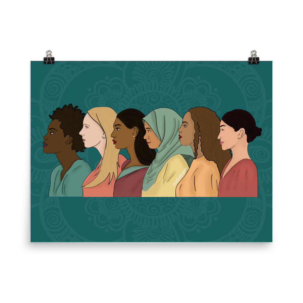 Side View Women Individual Empowerment Print