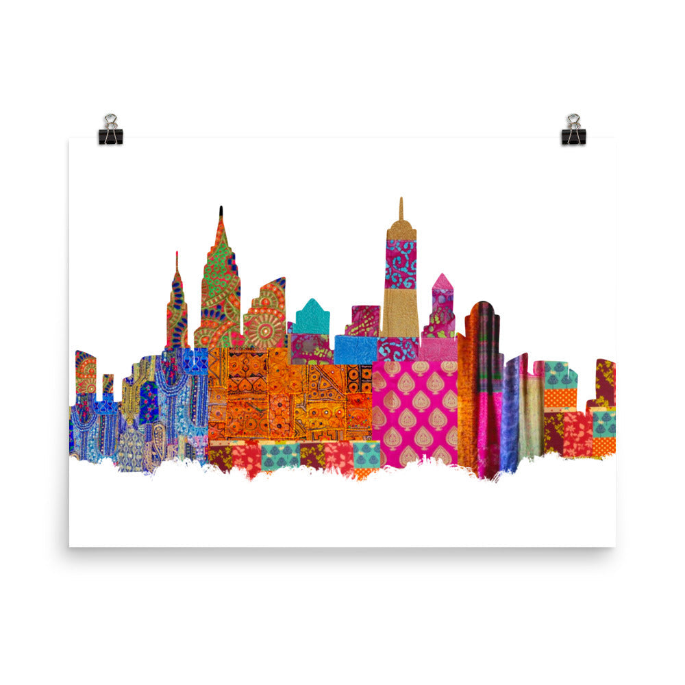 NYC Desi Fabric Print