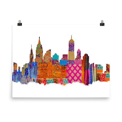 NYC Desi Fabric Print