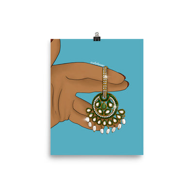Hanging Desi Earring Print