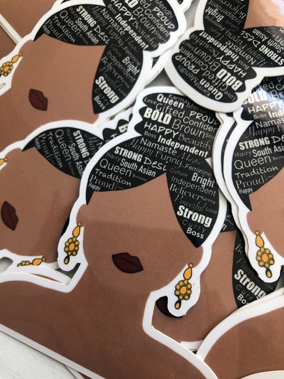 Desi Positive Hair Sticker