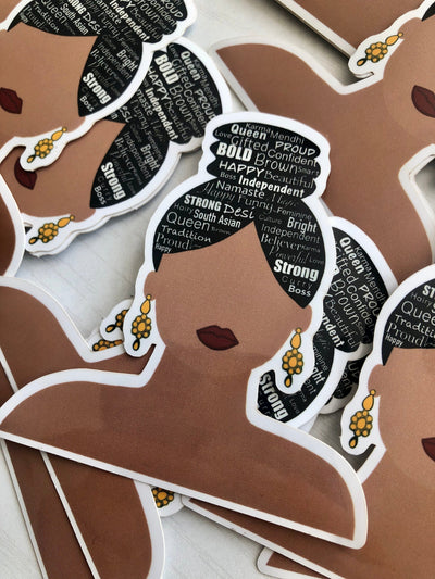 Desi Positive Hair Sticker