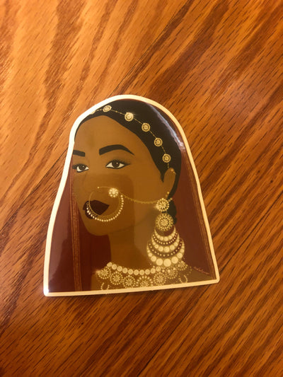 Sticker: Red and White Rani