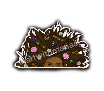 Sticker: Dreaming of Jewelry and Flowers