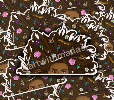 Sticker: Dreaming of Jewelry and Flowers