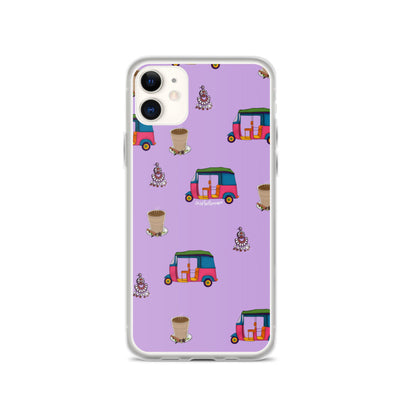 Auto, Earrings, and Chai Purple Phone Case: iPhone