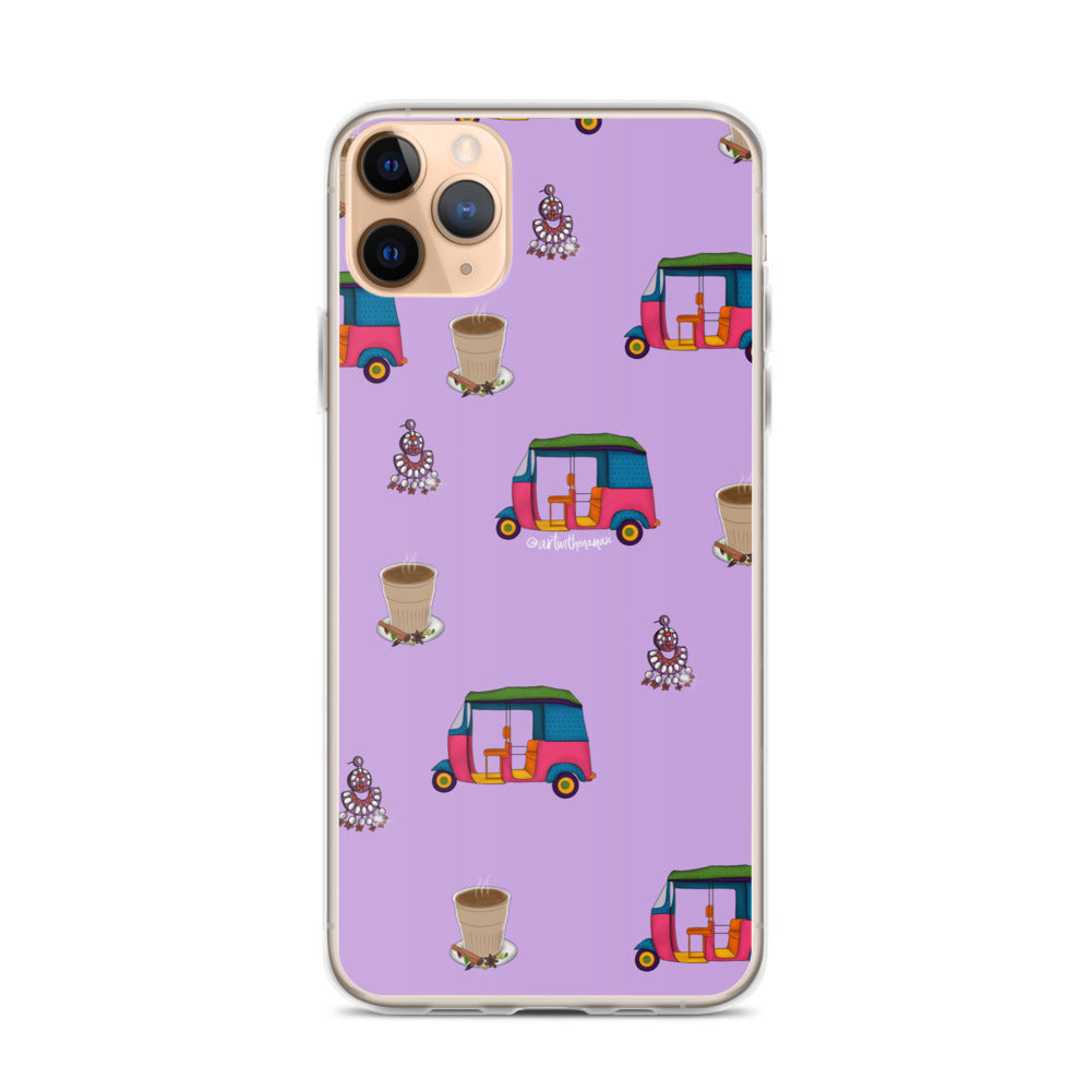 Auto, Earrings, and Chai Purple Phone Case: iPhone