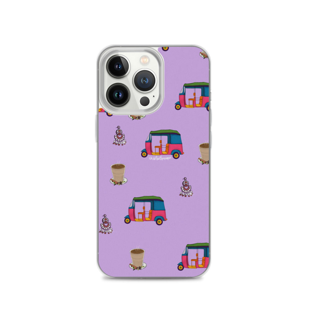 Auto, Earrings, and Chai Purple Phone Case: iPhone