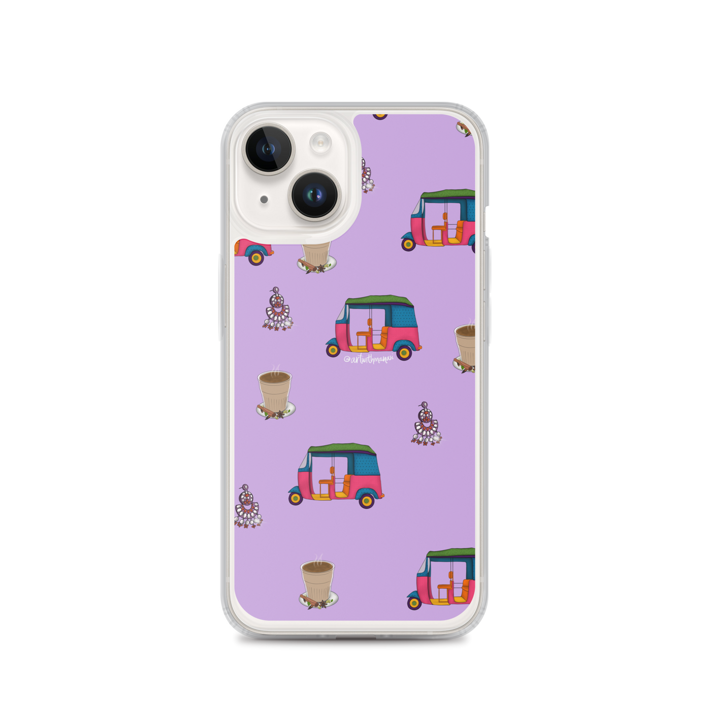 Auto, Earrings, and Chai Purple Phone Case: iPhone