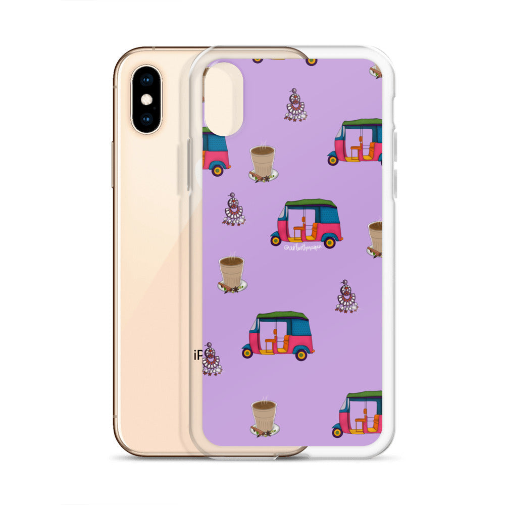 Auto, Earrings, and Chai Purple Phone Case: iPhone