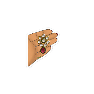 Kundan Earring Sticker