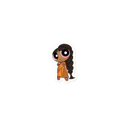 Desi Powerpuff Girl Sticker- Blossom