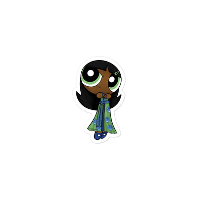 Desi Powerpuff Girl Sticker- Buttercup